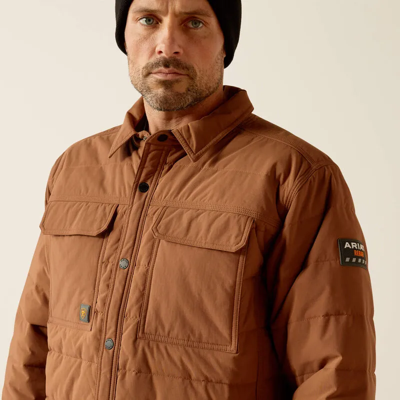 10052686 Men's Rebar Cordura Ripstop Insulated Shirt Jacket Aztec By Ariat