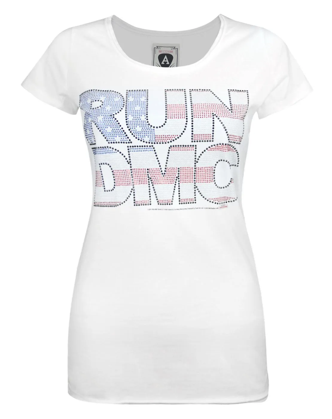Amplified Run DMC USA Diamante Women's T-Shirt