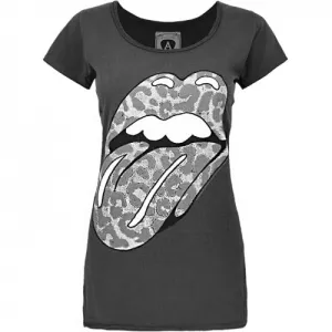 Amplified Womens/Ladies The Rolling Stones Leopard Lick T-Shirt