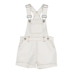 Analogie Bicycle Overalls - White (Graphic Denim Collection)