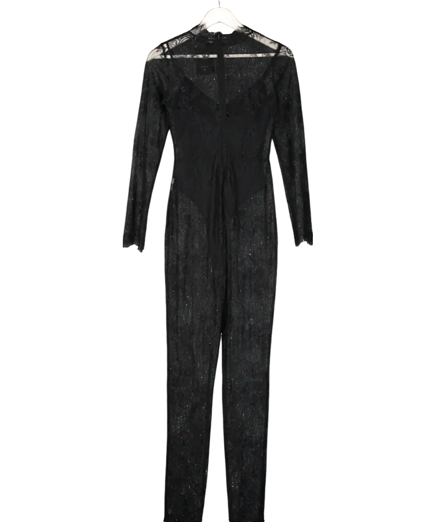 Atoir Black Celina Lace Jumpsuit UK XS