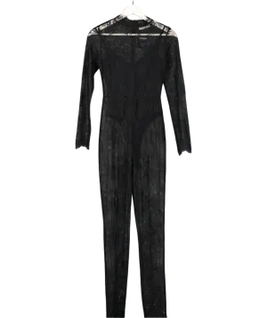 Atoir Black Celina Lace Jumpsuit UK XS