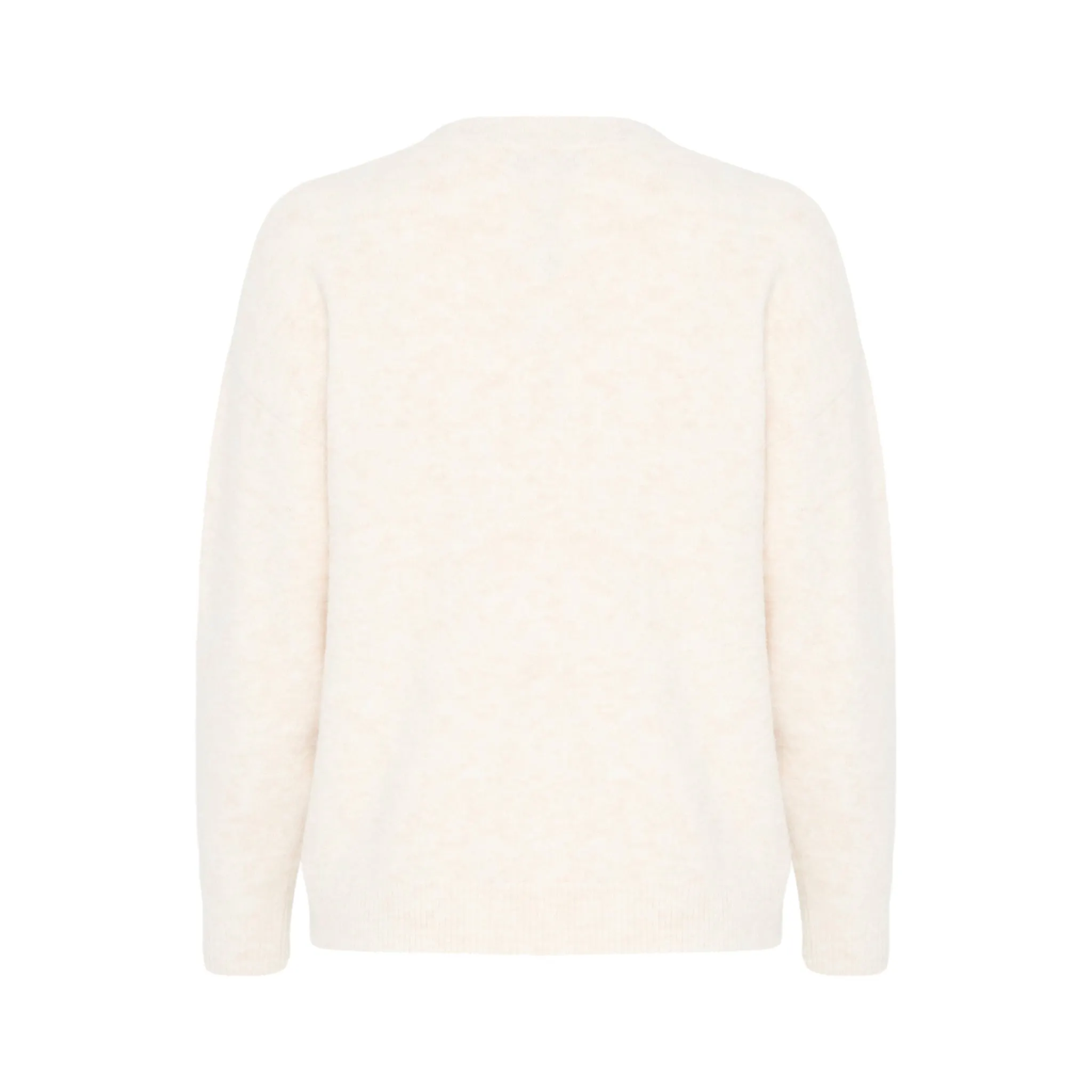 B Young Omea Argyle Jumper Marshmallow Mix