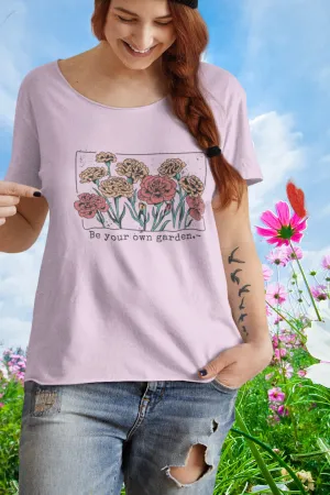 Be Your Own Garden Printed Scoop Neck T-shirt for women