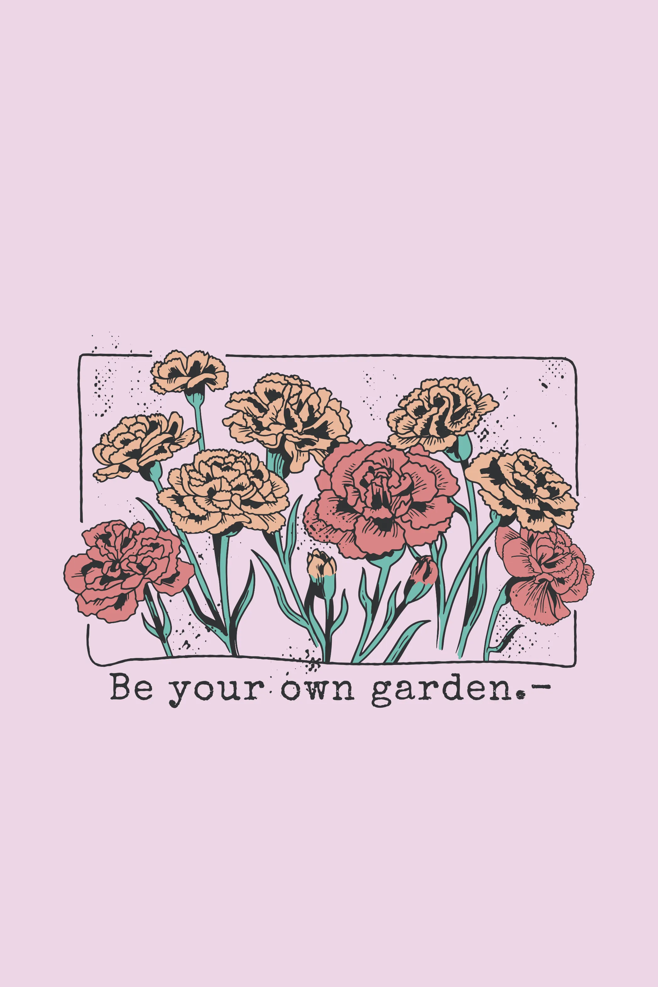 Be Your Own Garden Printed Scoop Neck T-shirt for women