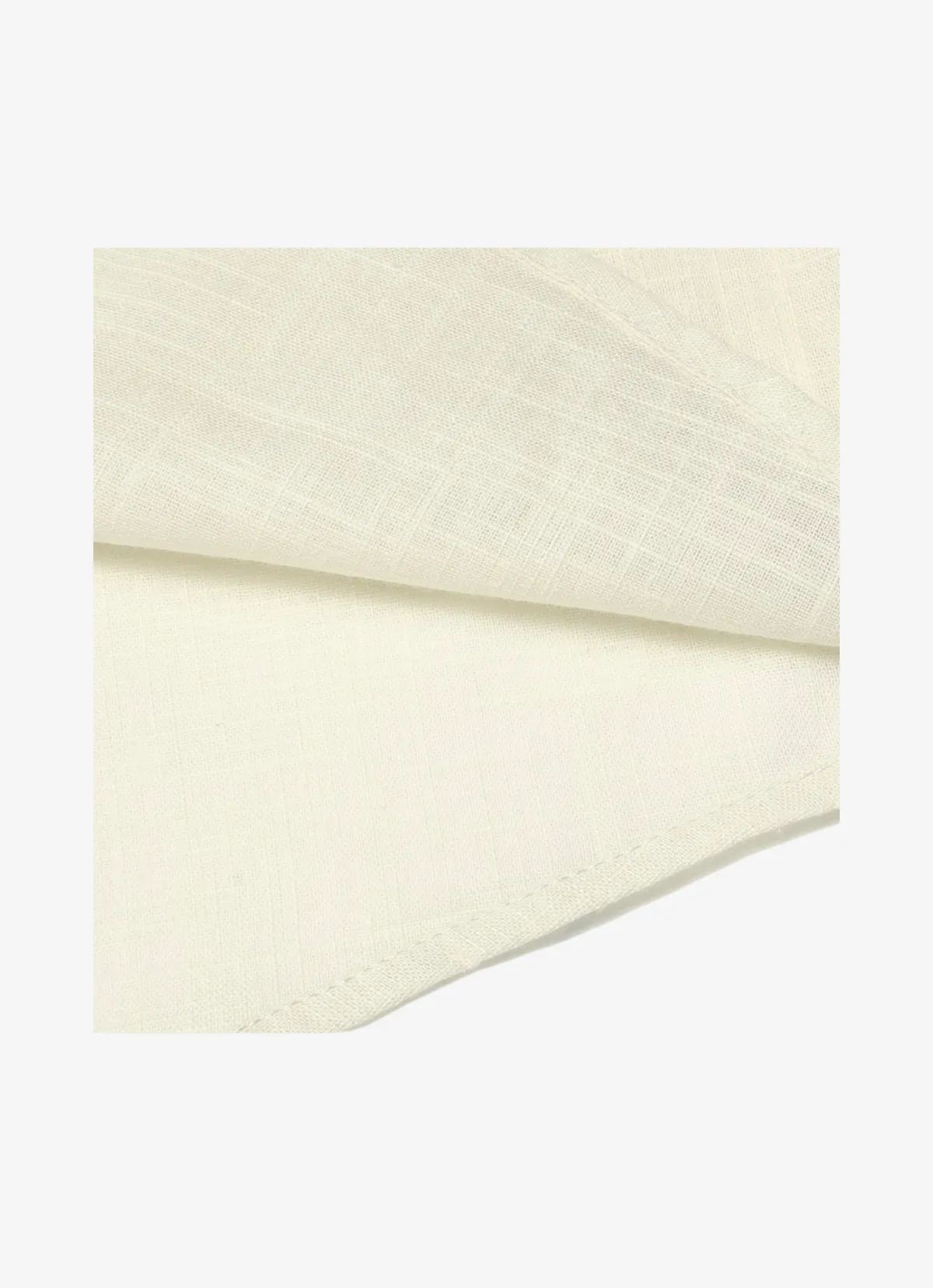 Beige Linen Henley Shirt