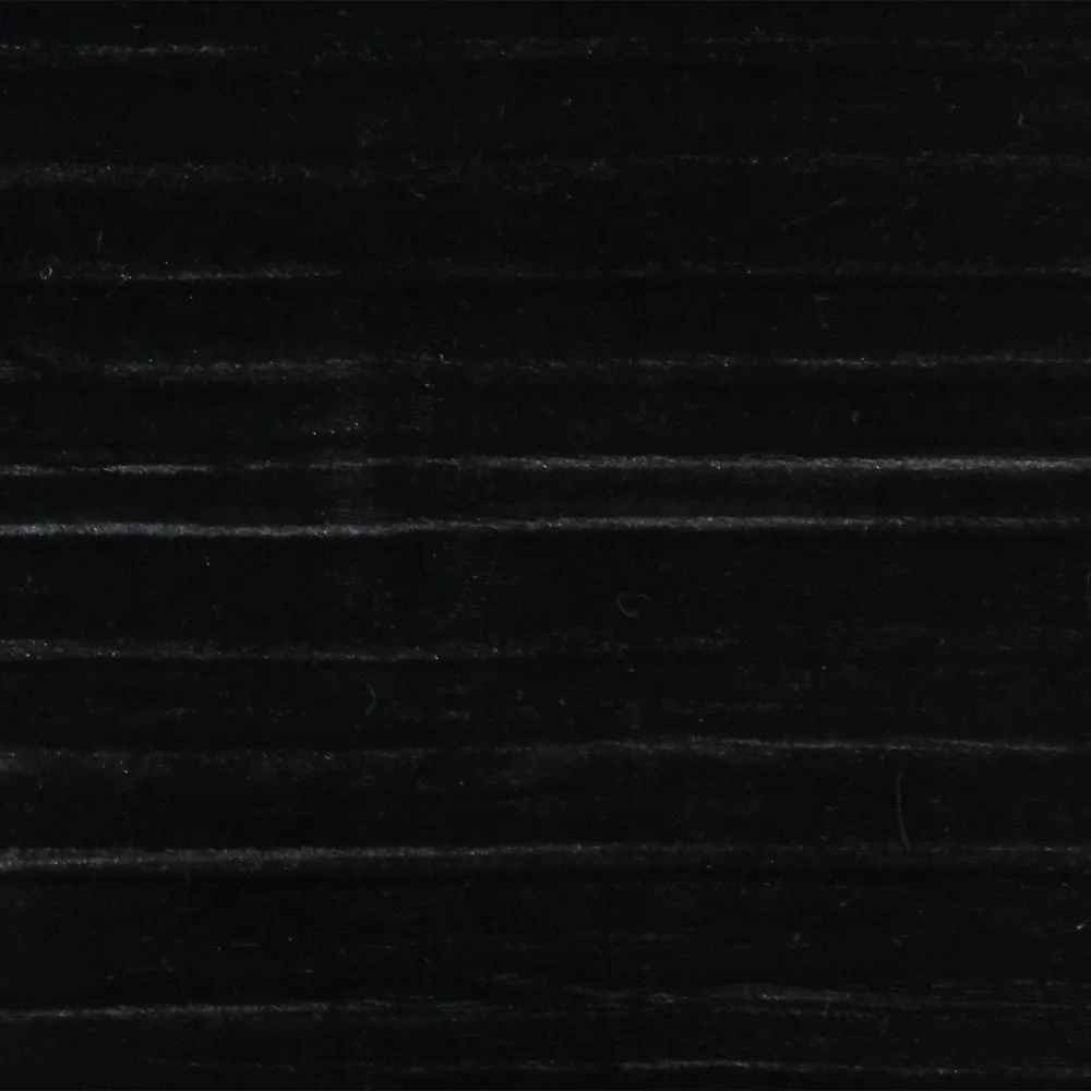 Black Pleated Stretch Poly Spandex Velvet Knit Fabric