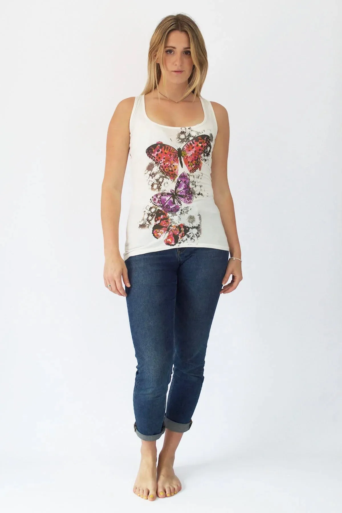 Butterfly Print Vest
