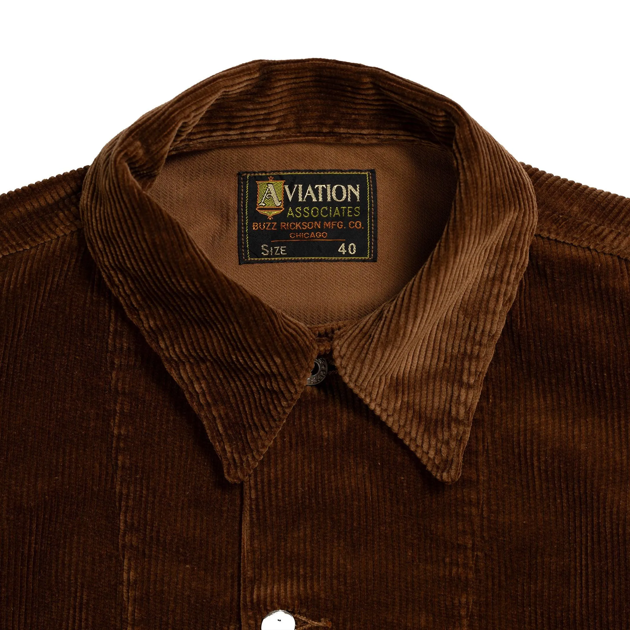Buzz Rickson's U.S. Army Working Jacket Corduroy Brown