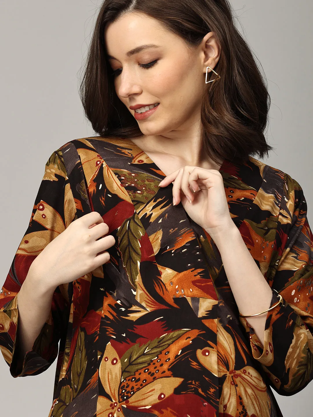 Choco-Lot of Style Maternity and Nursing Co ord Set