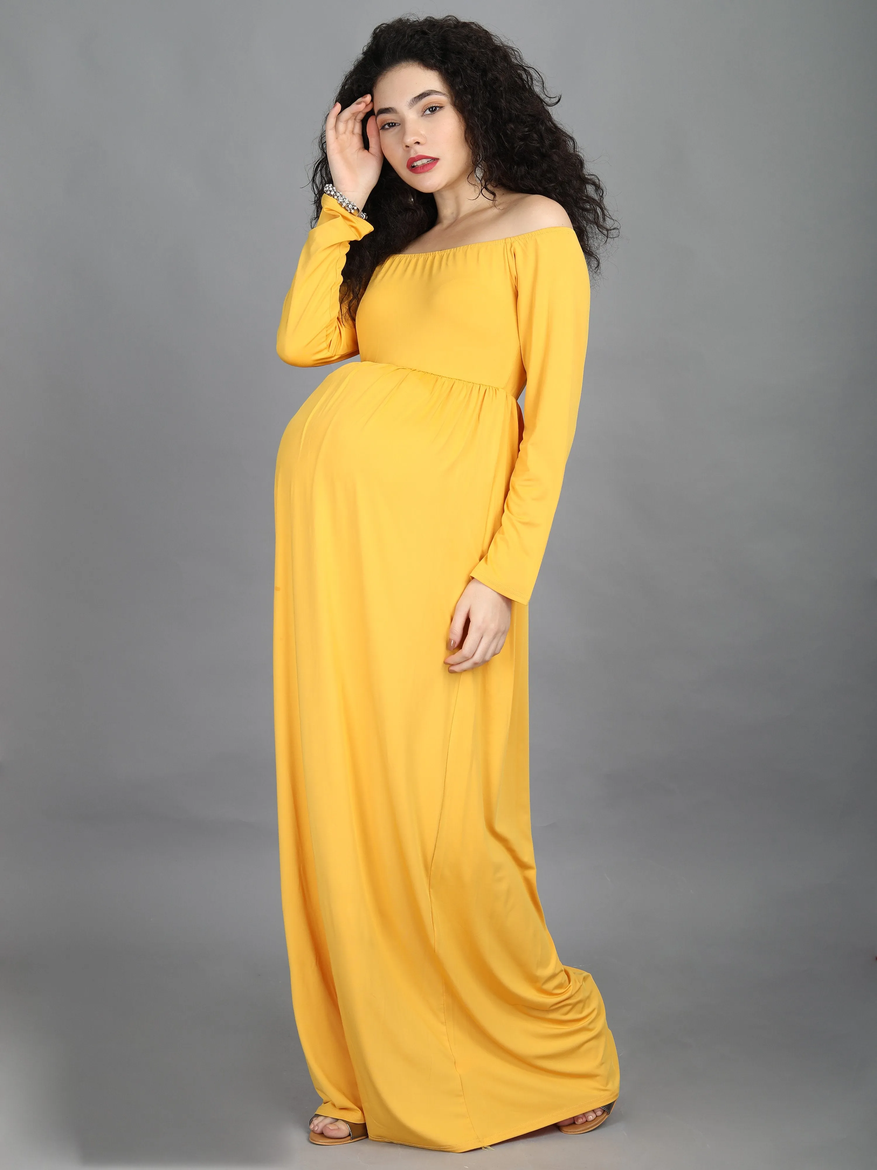 Daisy Yellow Maternity Dress