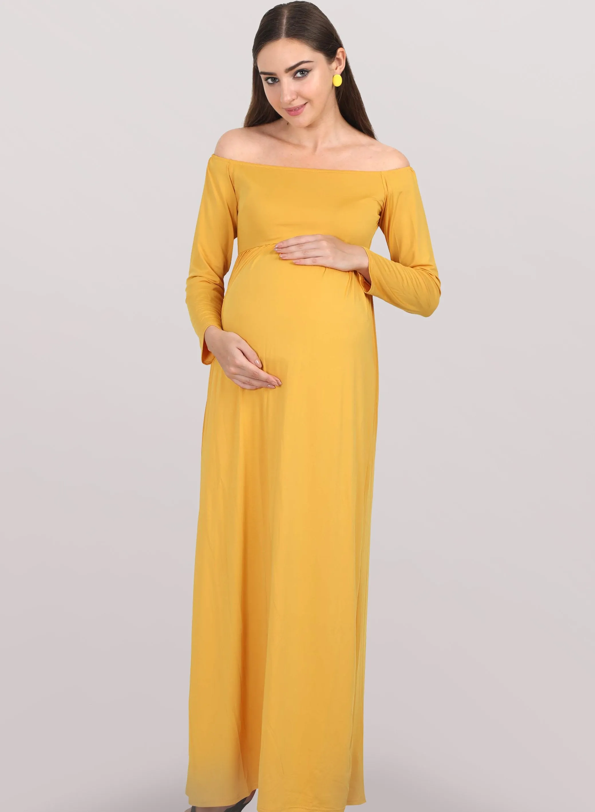 Daisy Yellow Maternity Dress