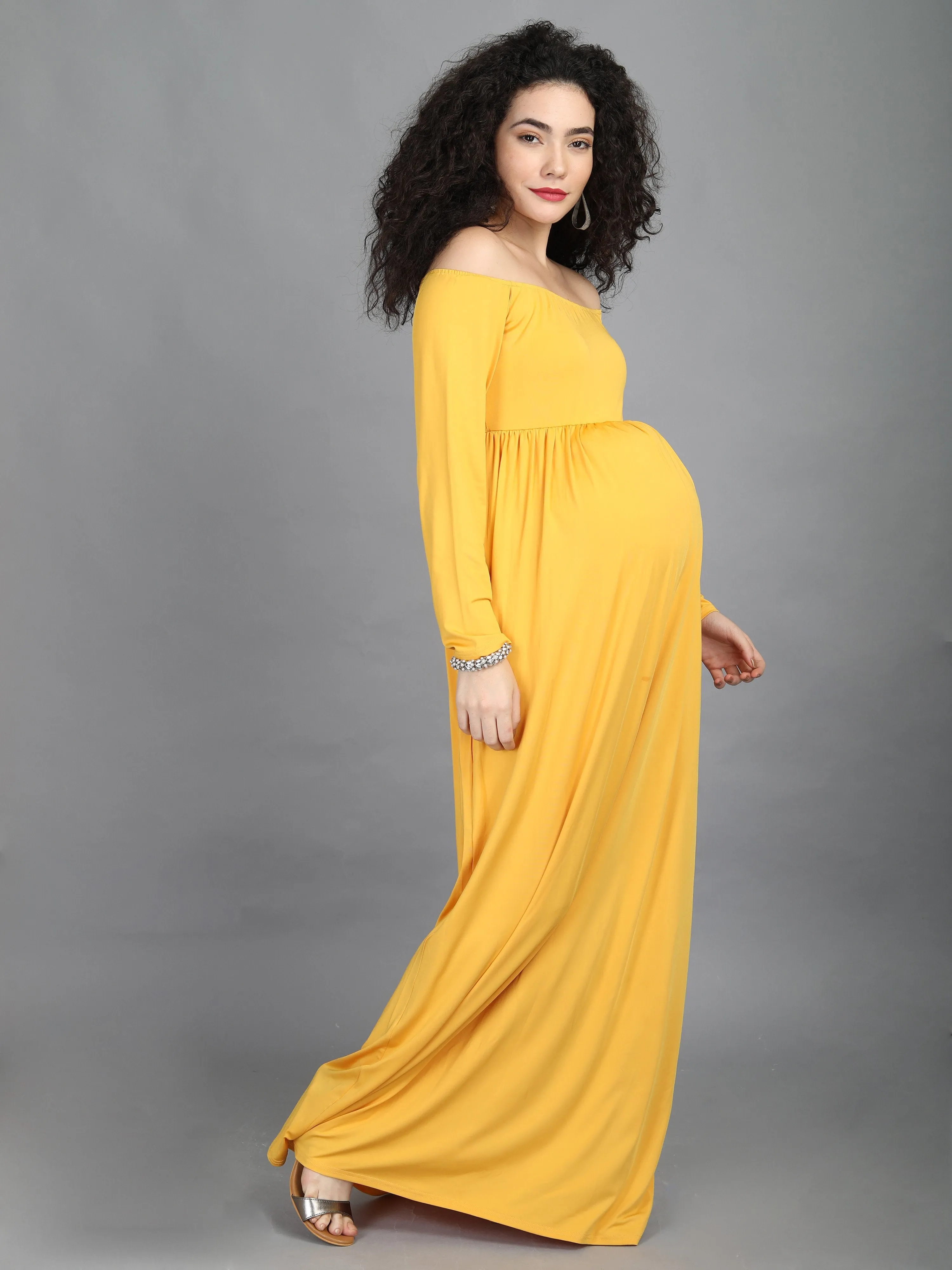 Daisy Yellow Maternity Dress