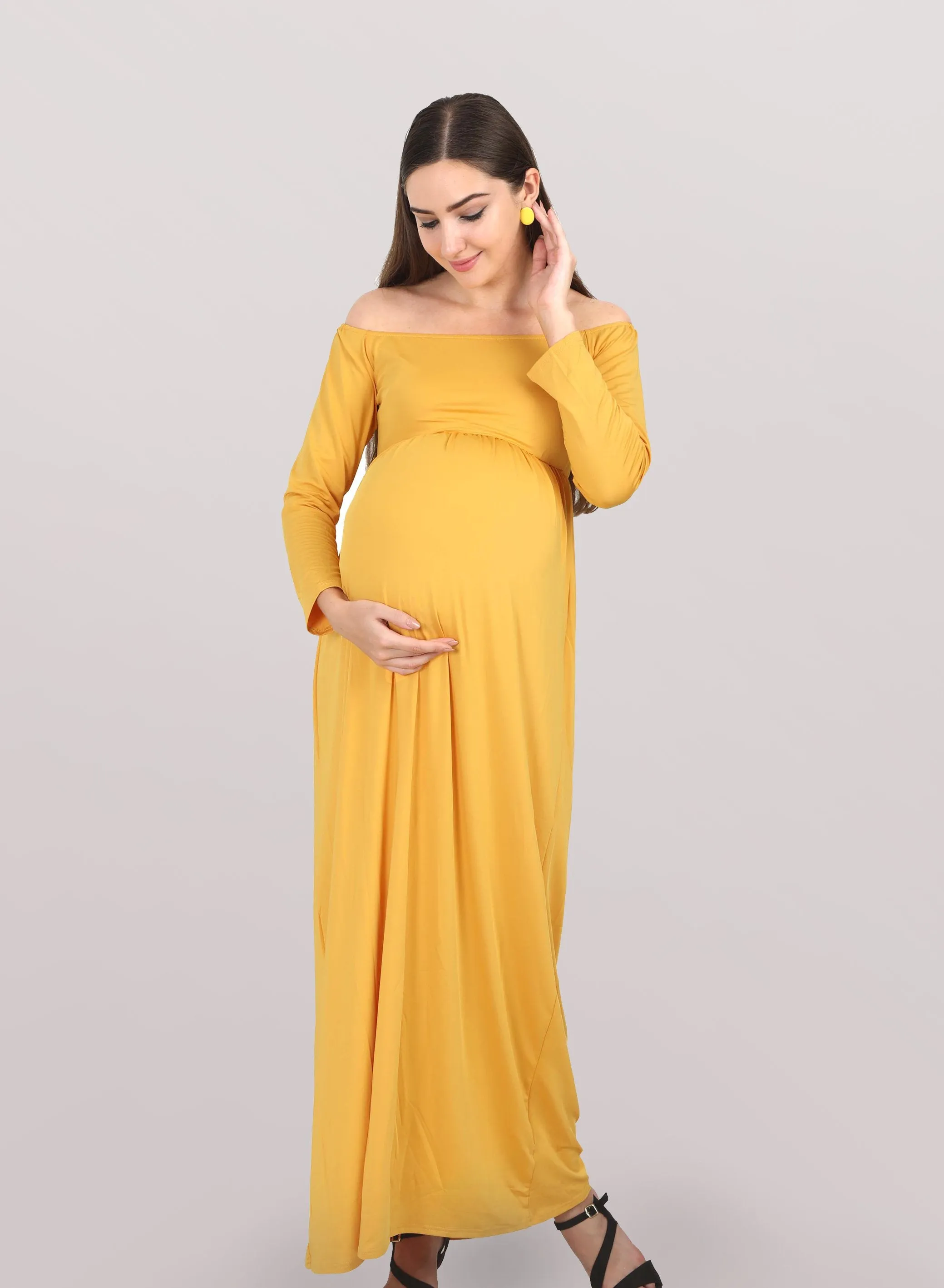 Daisy Yellow Maternity Dress