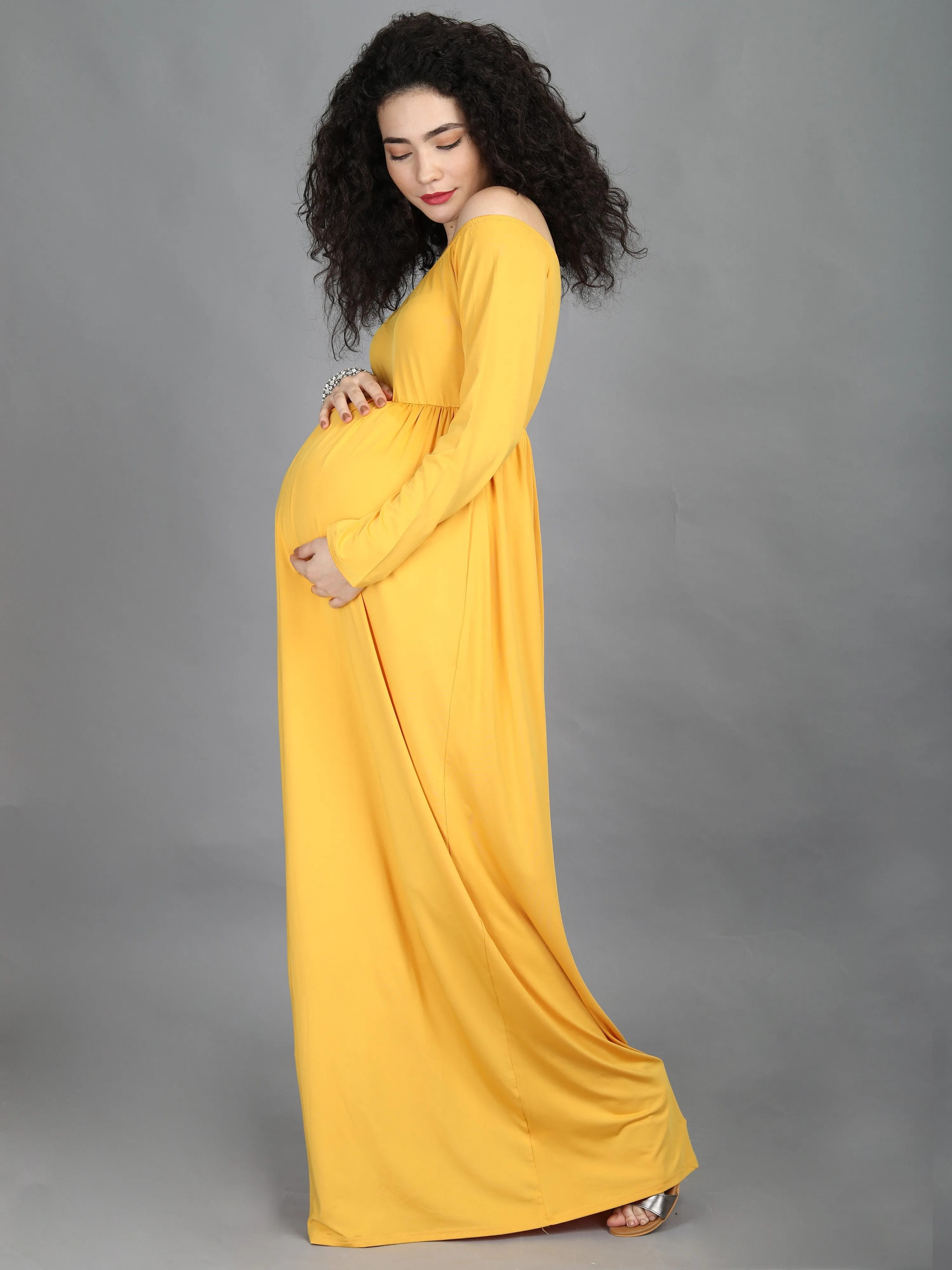 Daisy Yellow Maternity Dress