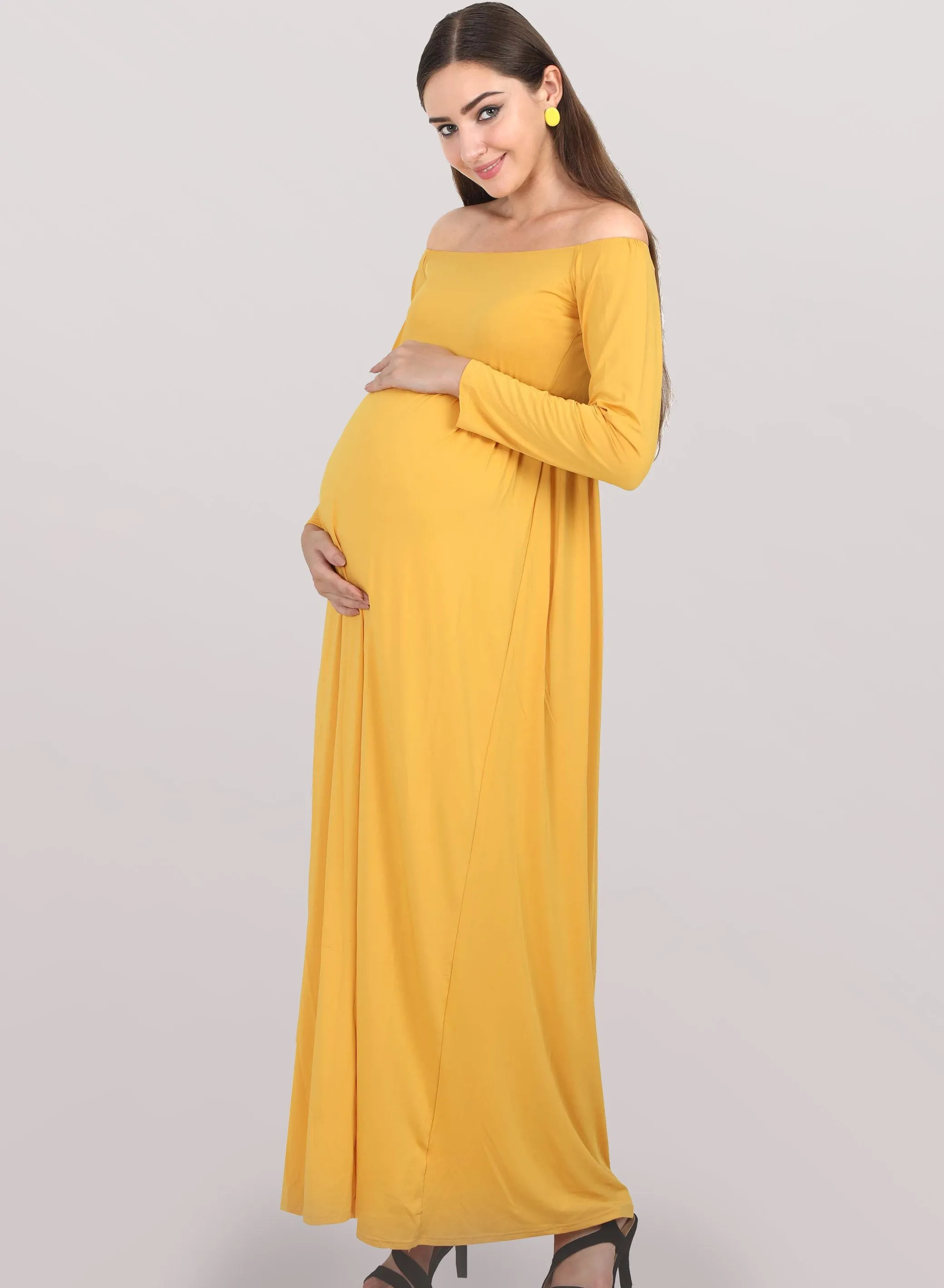 Daisy Yellow Maternity Dress