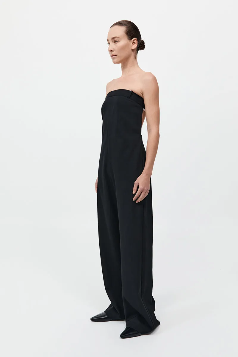 Deconstructed Tailored Jumpsuit - Black