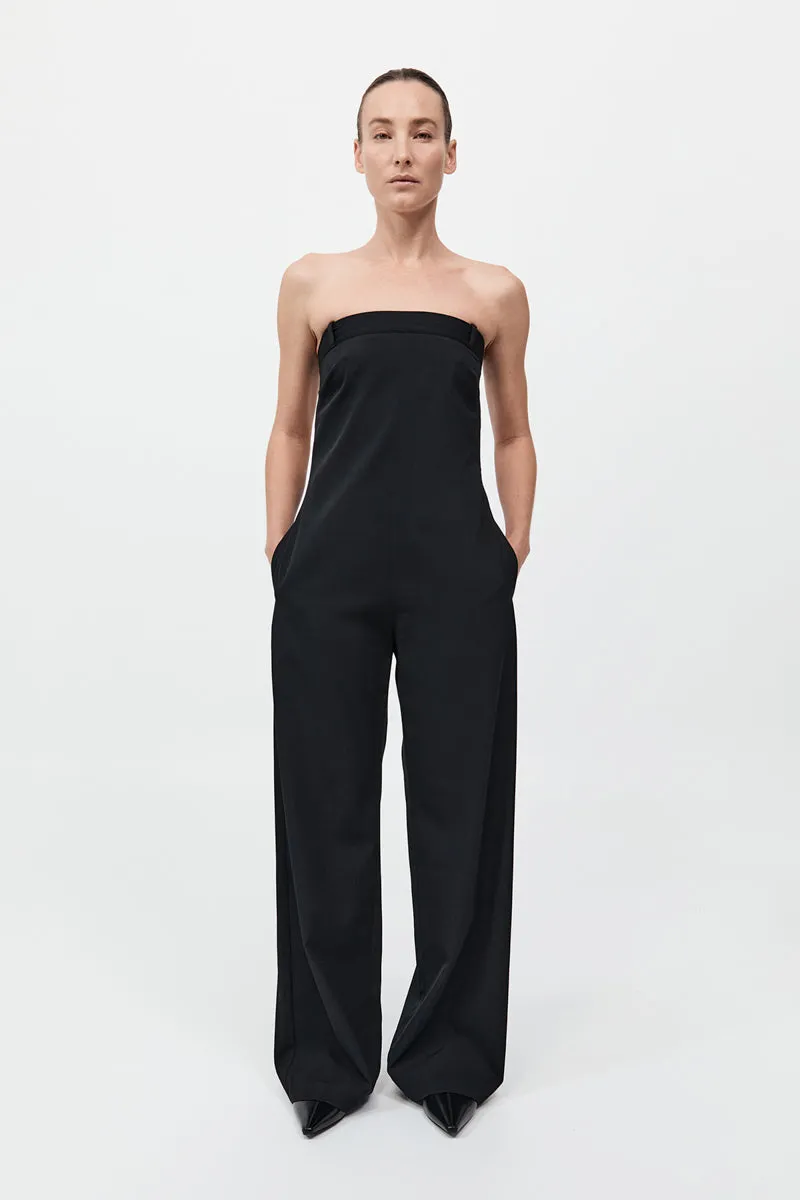 Deconstructed Tailored Jumpsuit - Black