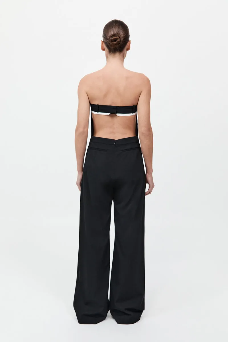 Deconstructed Tailored Jumpsuit - Black