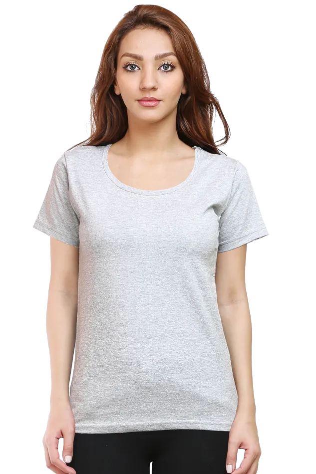 Earthy and Neutral Scoop Neck T Shirt for Women