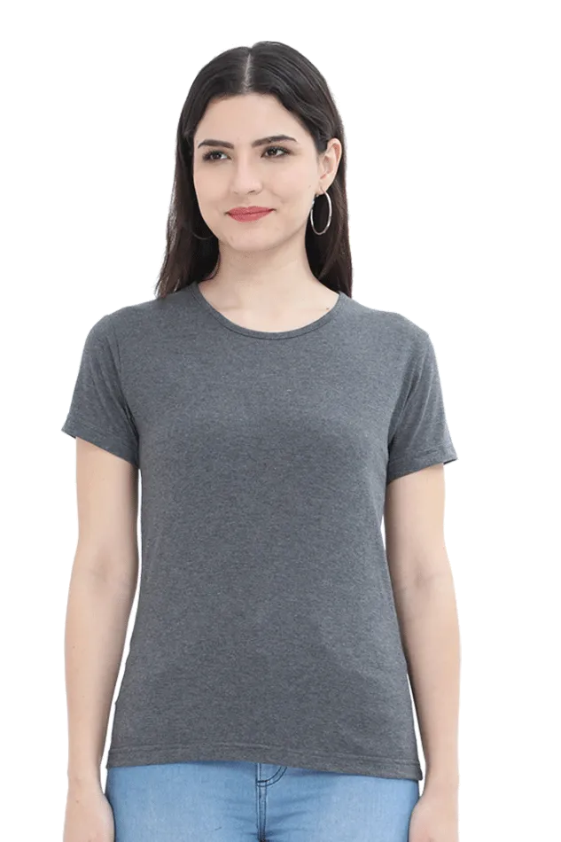 Earthy and Neutral Scoop Neck T Shirt for Women