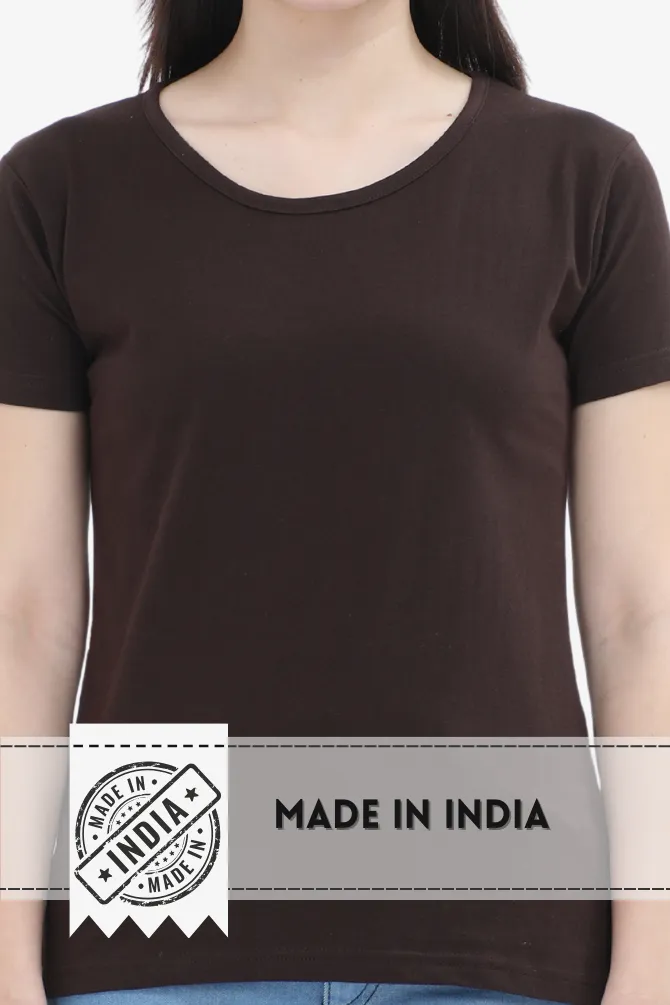 Earthy and Neutral Scoop Neck T Shirt for Women