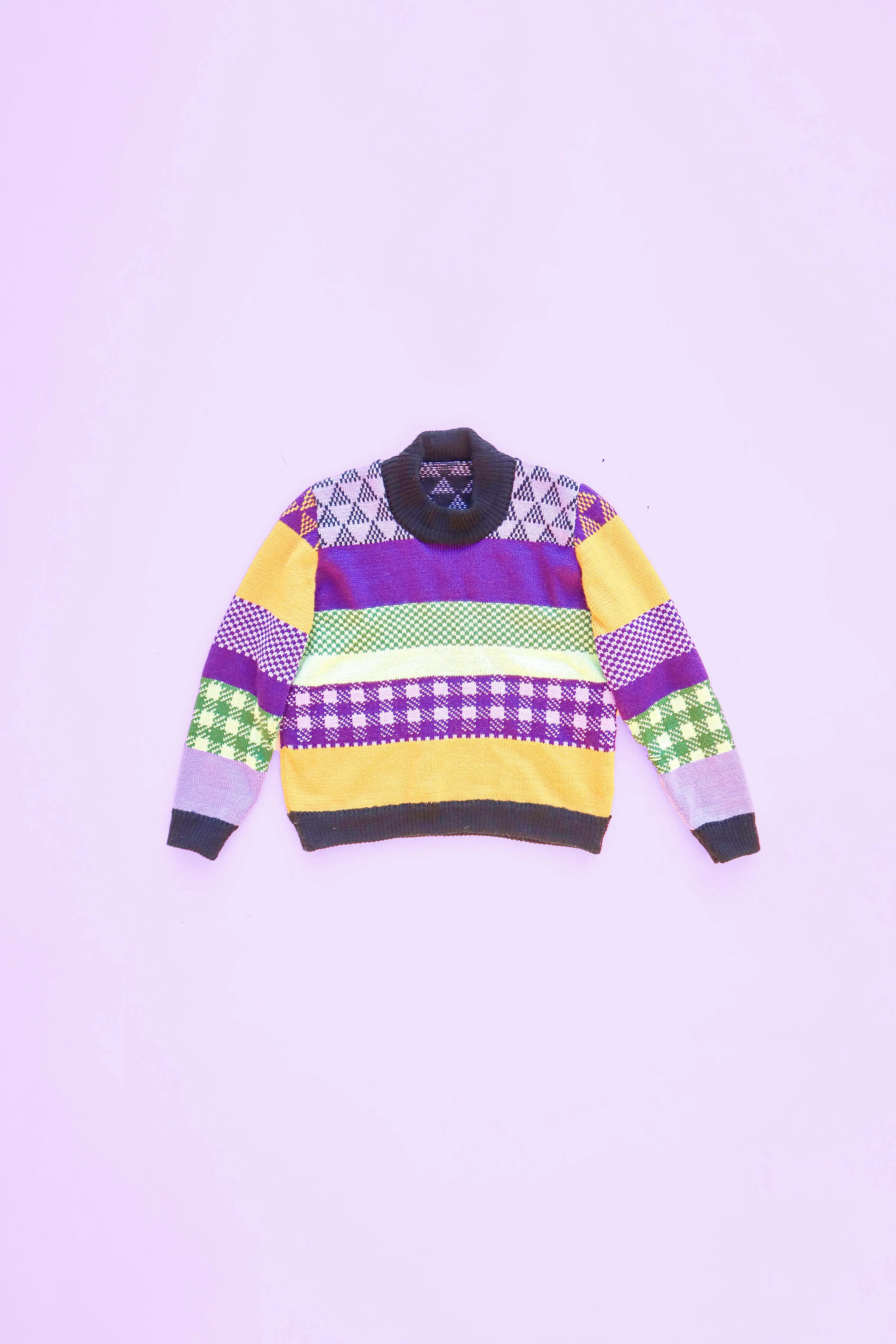 Fancy Mix n Match Jumper - Purple   Gold