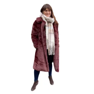 Faux Fur Coat Chocolate