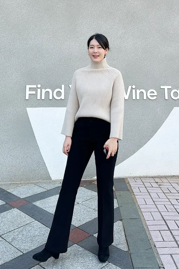 Fleece-Lined Mochi Slacks