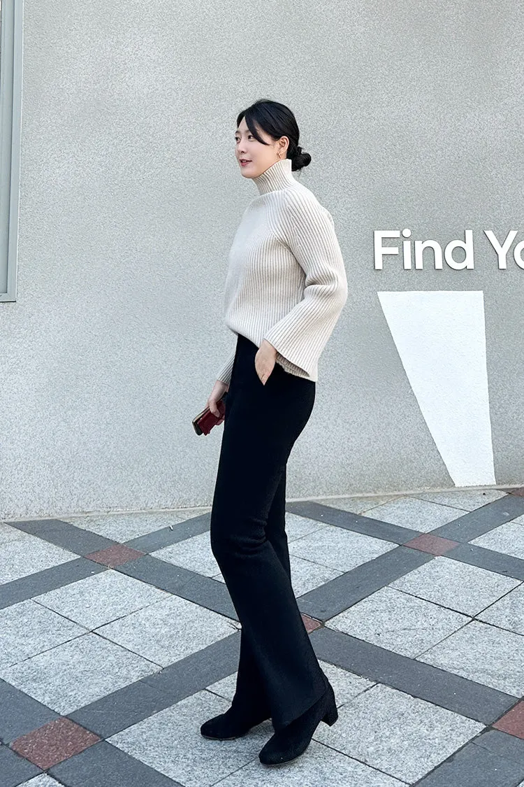 Fleece-Lined Mochi Slacks