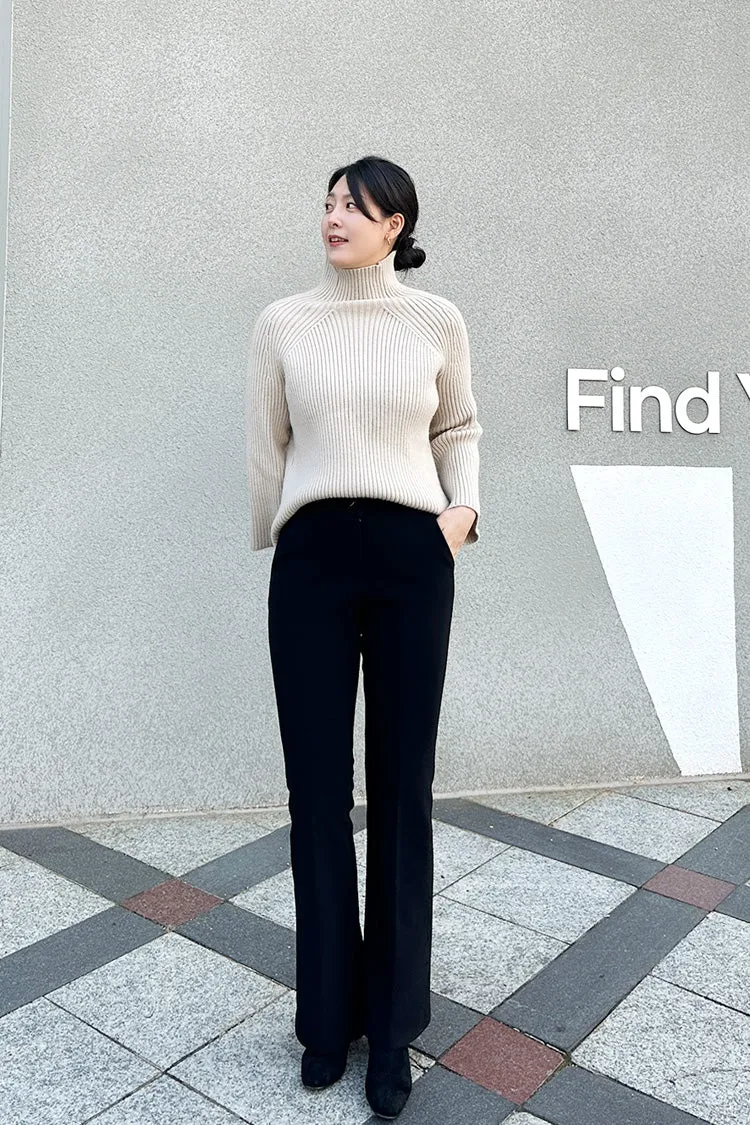 Fleece-Lined Mochi Slacks