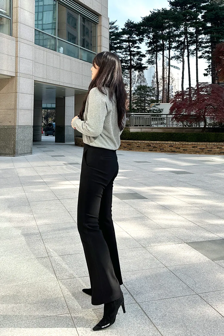 Fleece-Lined Mochi Slacks