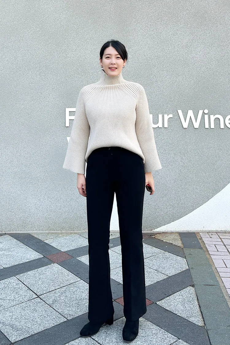 Fleece-Lined Mochi Slacks