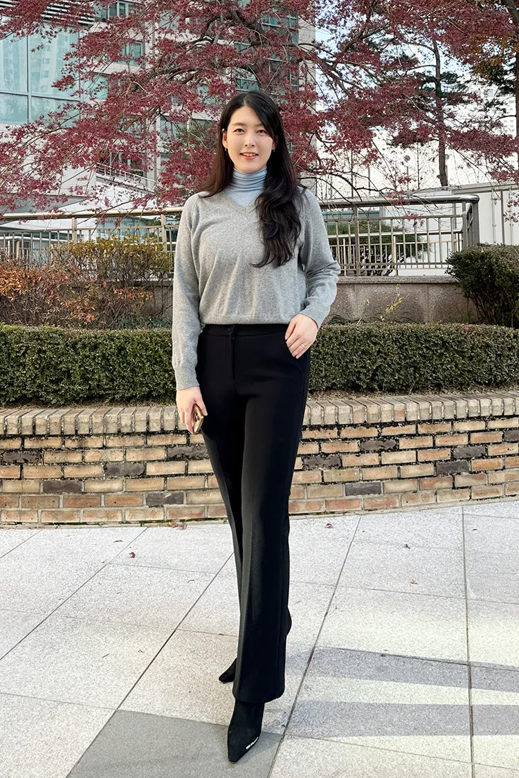 Fleece-Lined Mochi Slacks