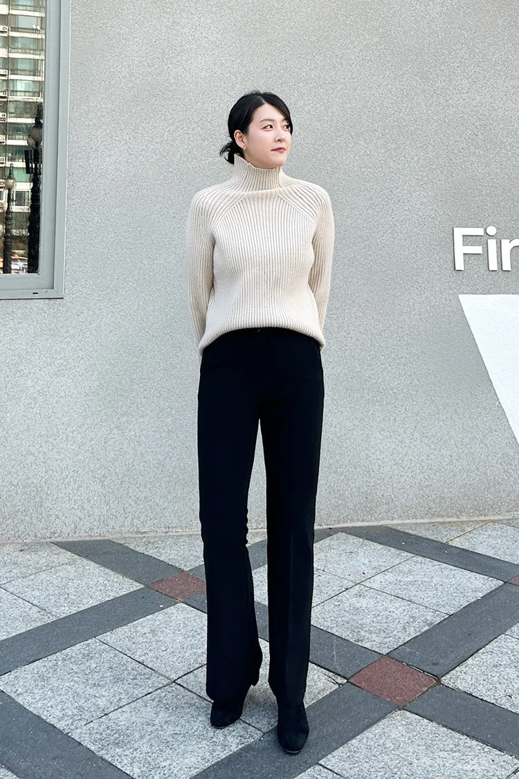 Fleece-Lined Mochi Slacks