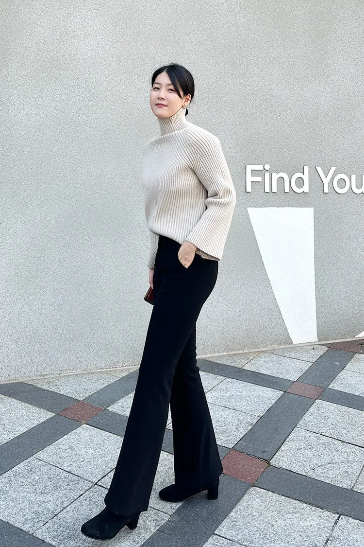 Fleece-Lined Mochi Slacks