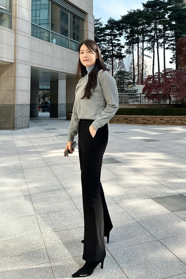 Fleece-Lined Mochi Slacks