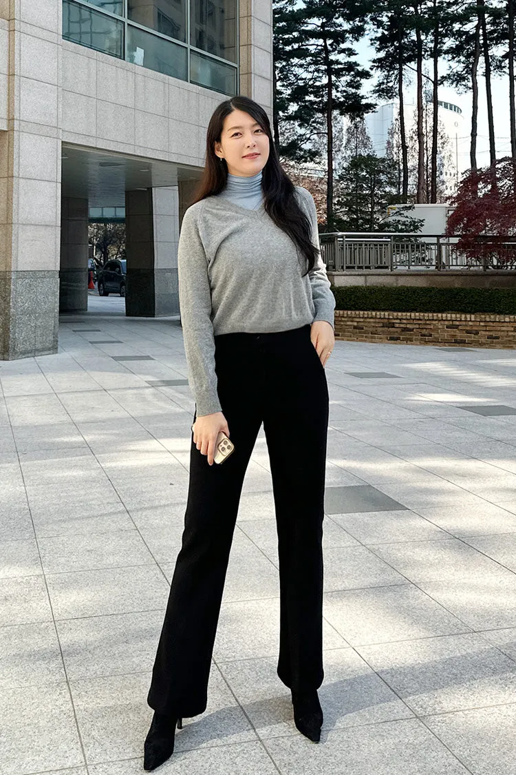 Fleece-Lined Mochi Slacks