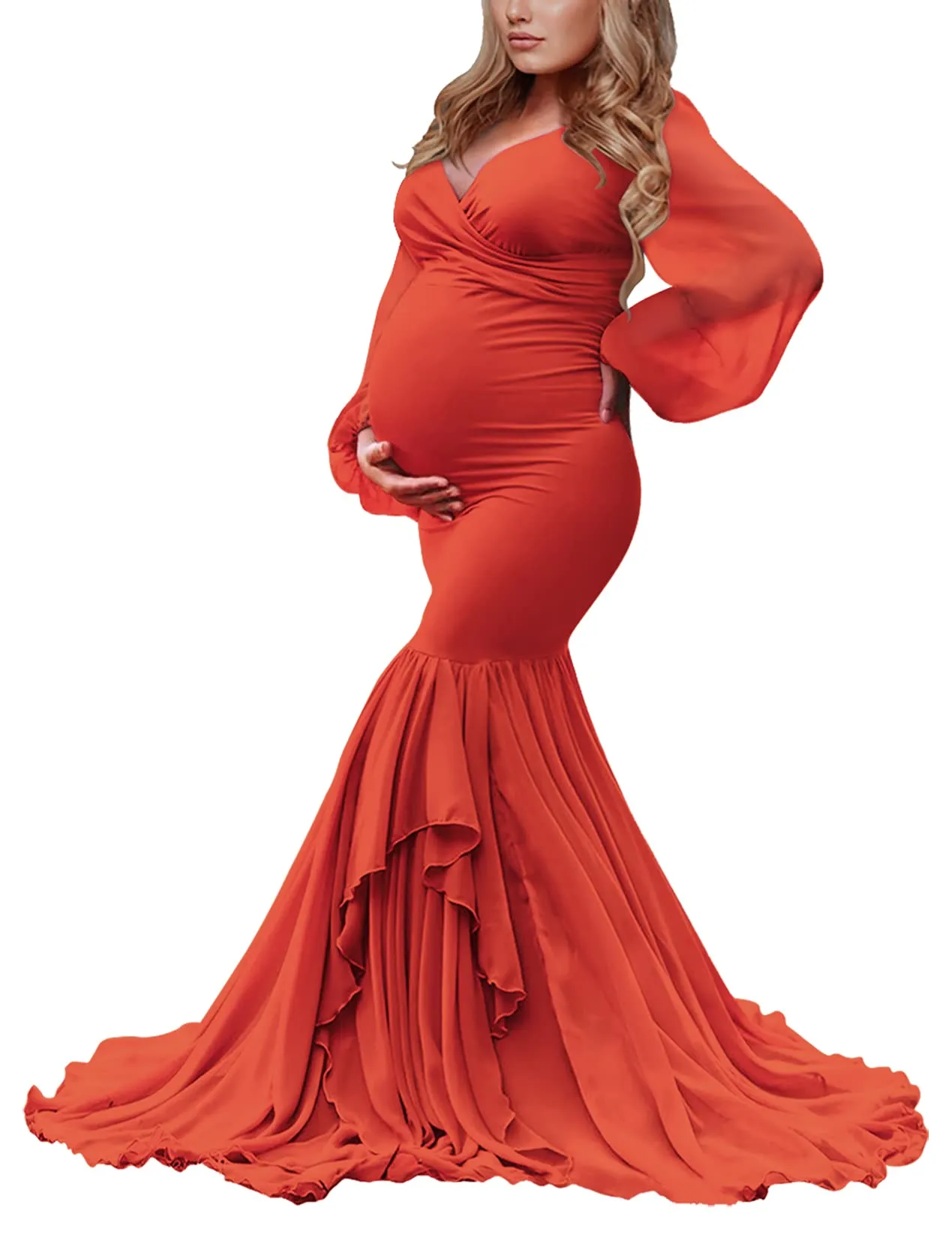 Gisele Chiffon Mermaid Maternity Dress