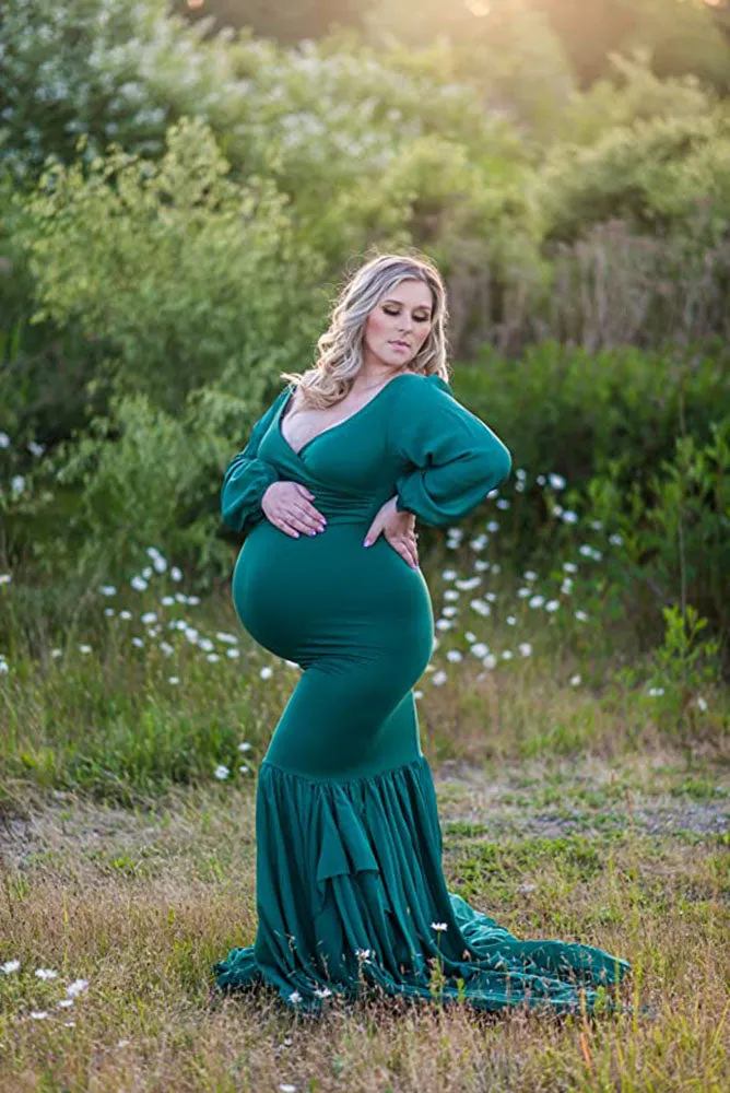 Gisele Chiffon Mermaid Maternity Dress