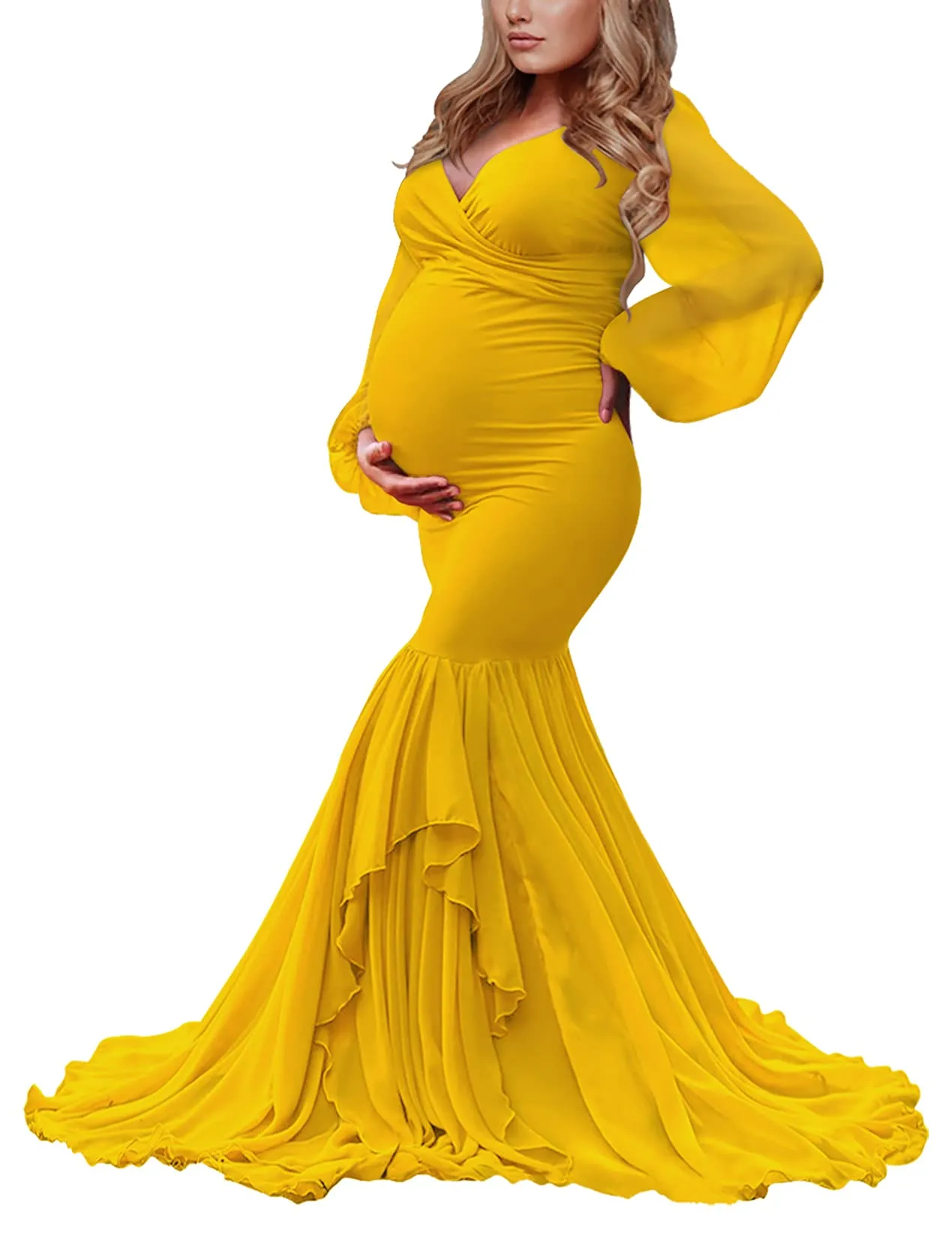 Gisele Chiffon Mermaid Maternity Dress