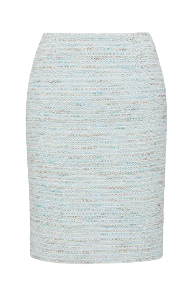 Julia Skirt - Blue/Tweed