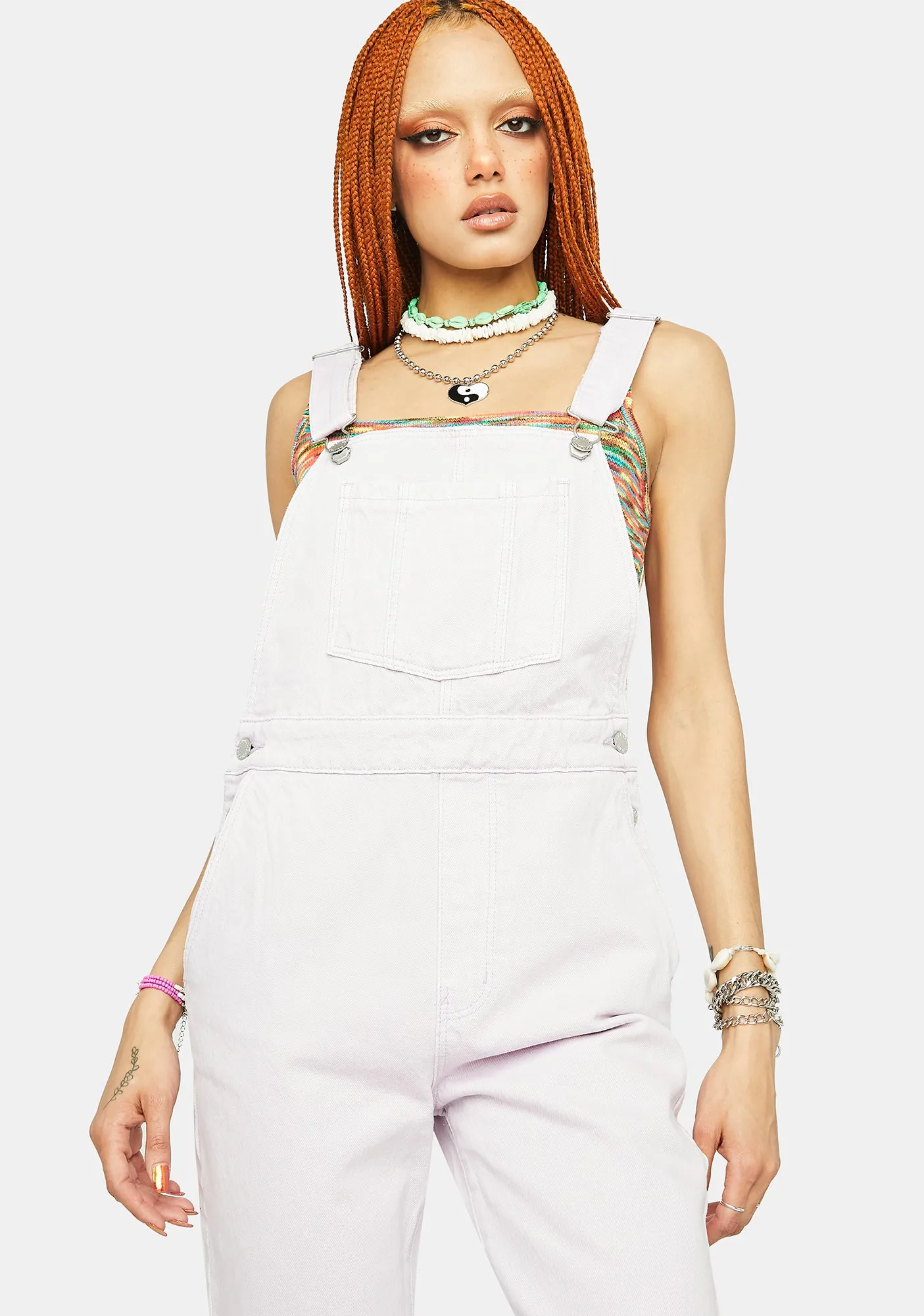 Lavender Original Denim Overalls