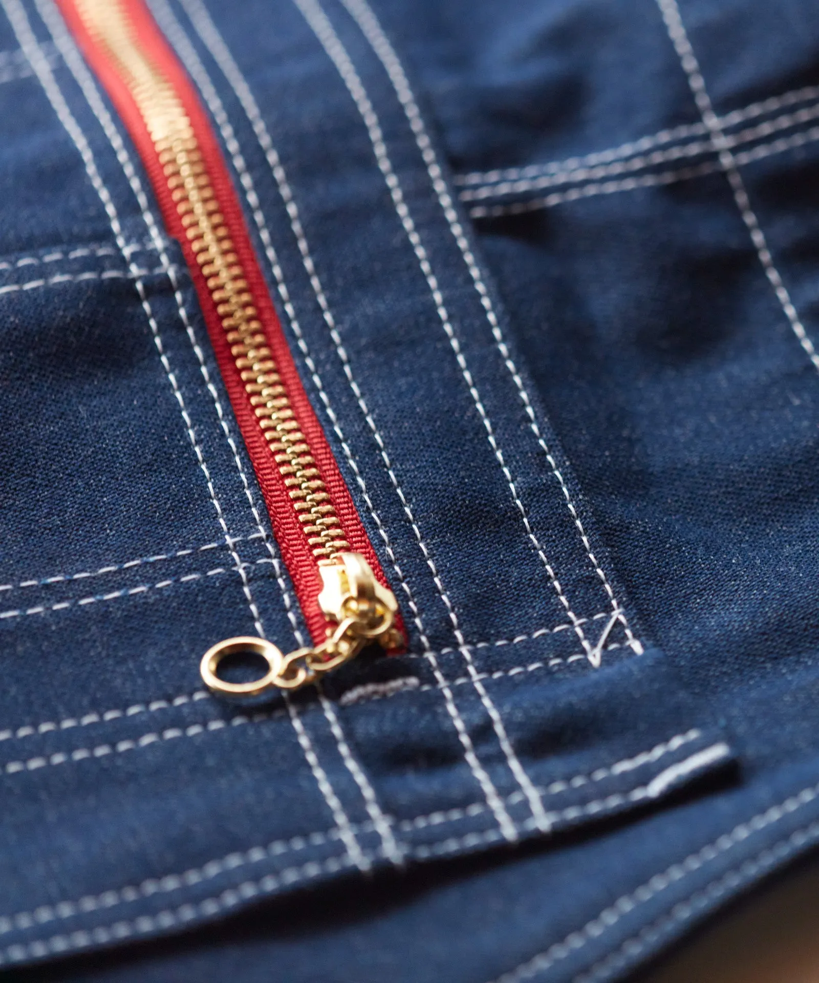 LC King Indigo Denim Low Back Overalls - Full Cut