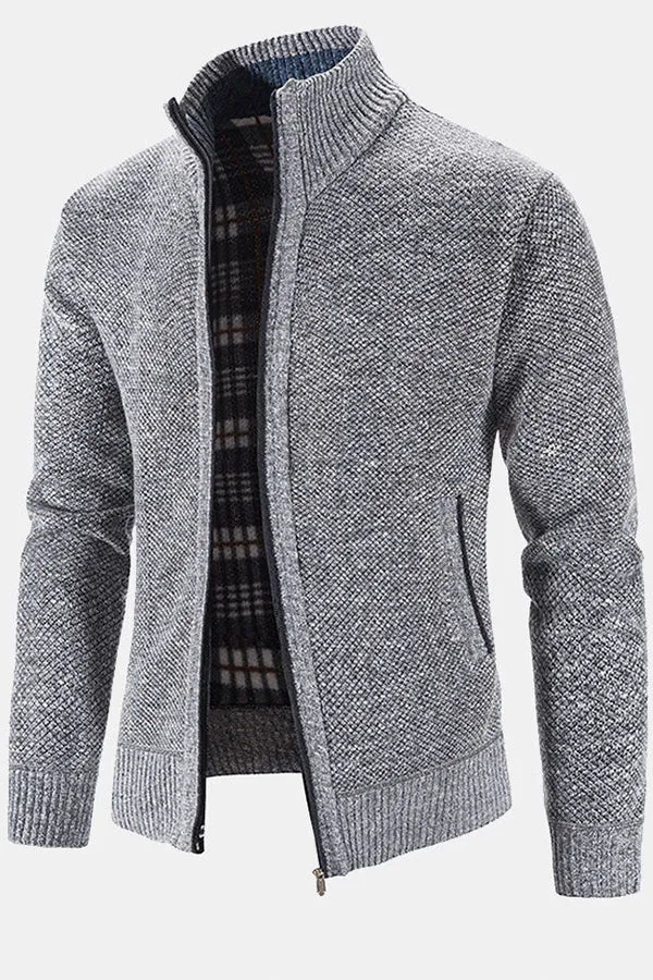 Man Zip Up Sweater