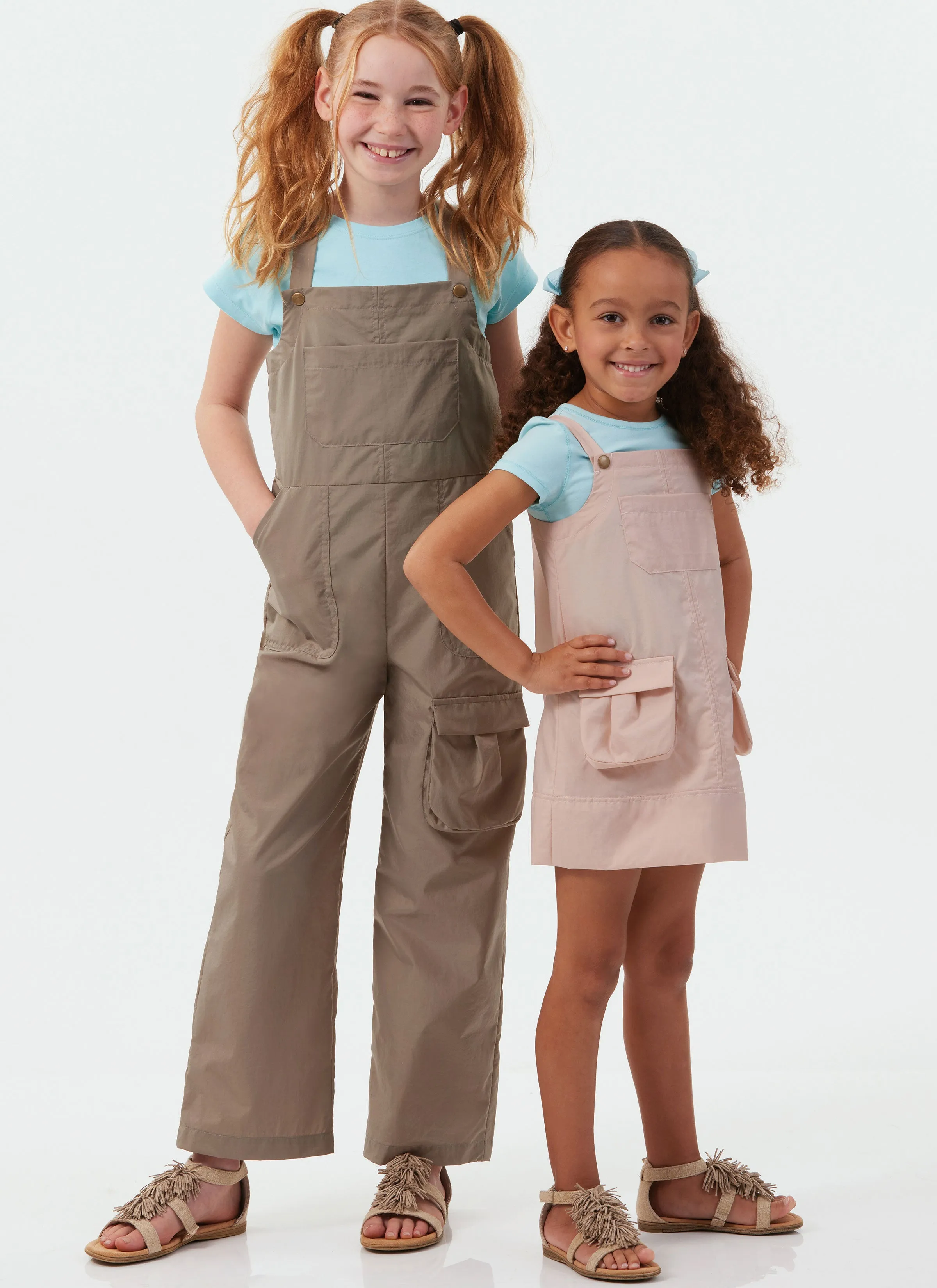 McCall's Sewing Pattern 8489 Girls' Pinafore and Overalls