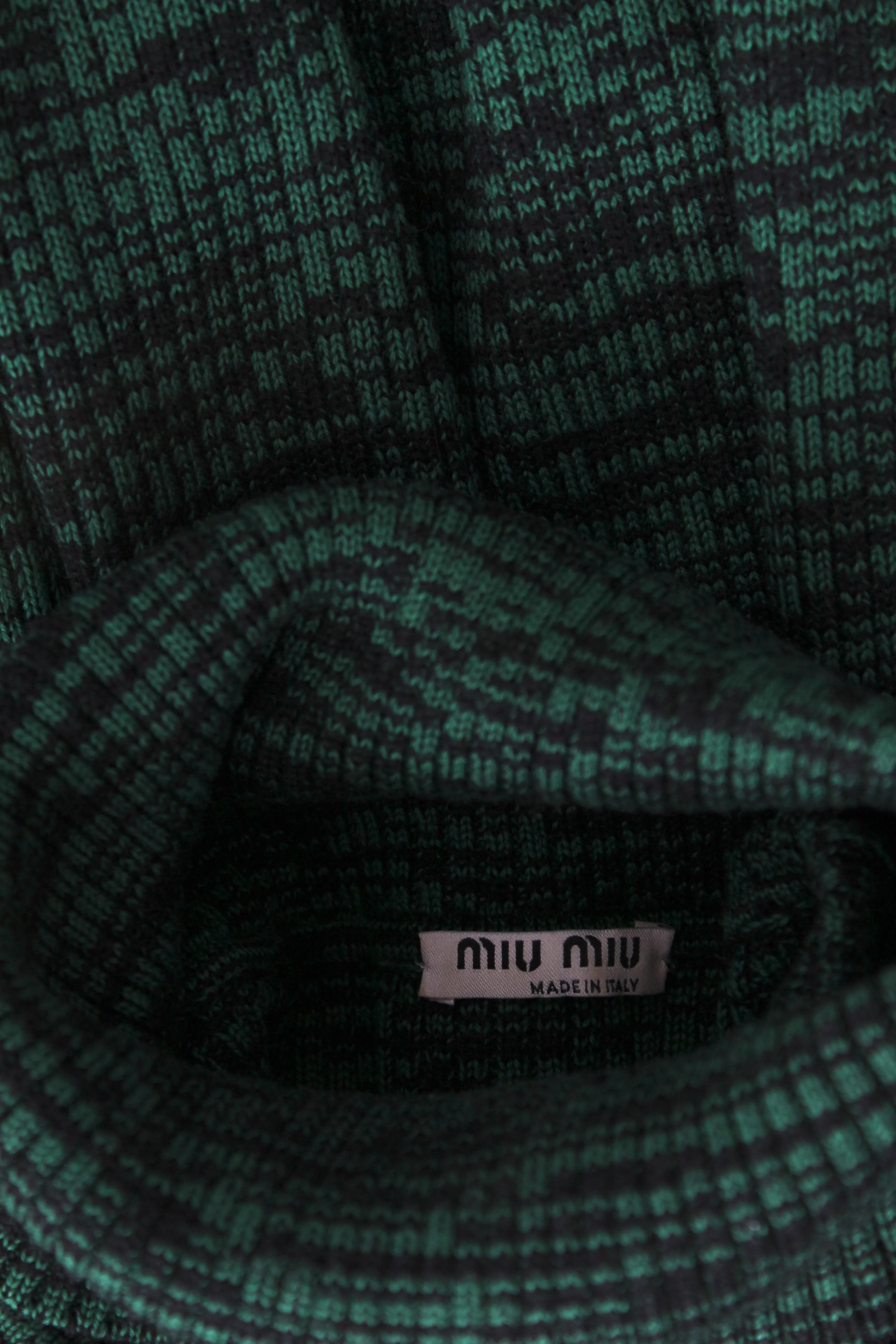 Miu Miu Ribbed Roll-Neck Wool Sweater