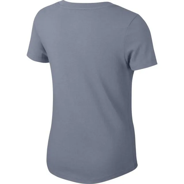 Nike Apparel Kids Training Bv5396-445 G Nsw Tee Houndstooth Scoop Grey