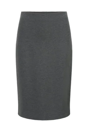 Pascale Pencil Skirt in Heather Grey