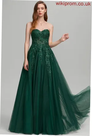 Sweetheart Tulle With Sequins Prom Dresses Isabela Floor-Length Ball-Gown/Princess